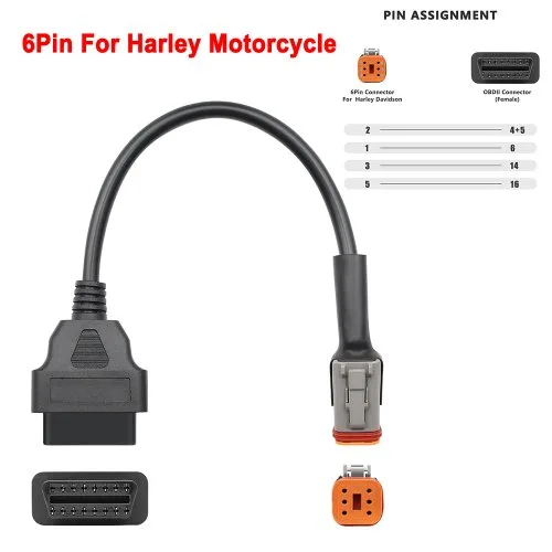 Voor Harley 6-pins