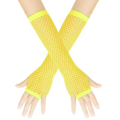 Image de Gants Longs en Résille Sans Doigts - Style Punk Rock