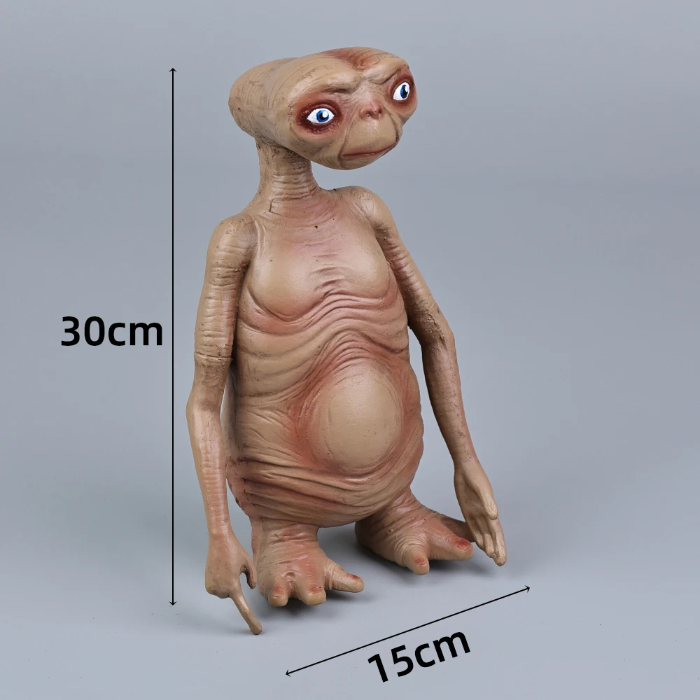 Zdjęcie Figurki ET Obcy UFO Figurki Akcji PVC Statuetki na Stół Zabawki Lateksowe Maskotki na Prezenty Ozdoby Pamiątki