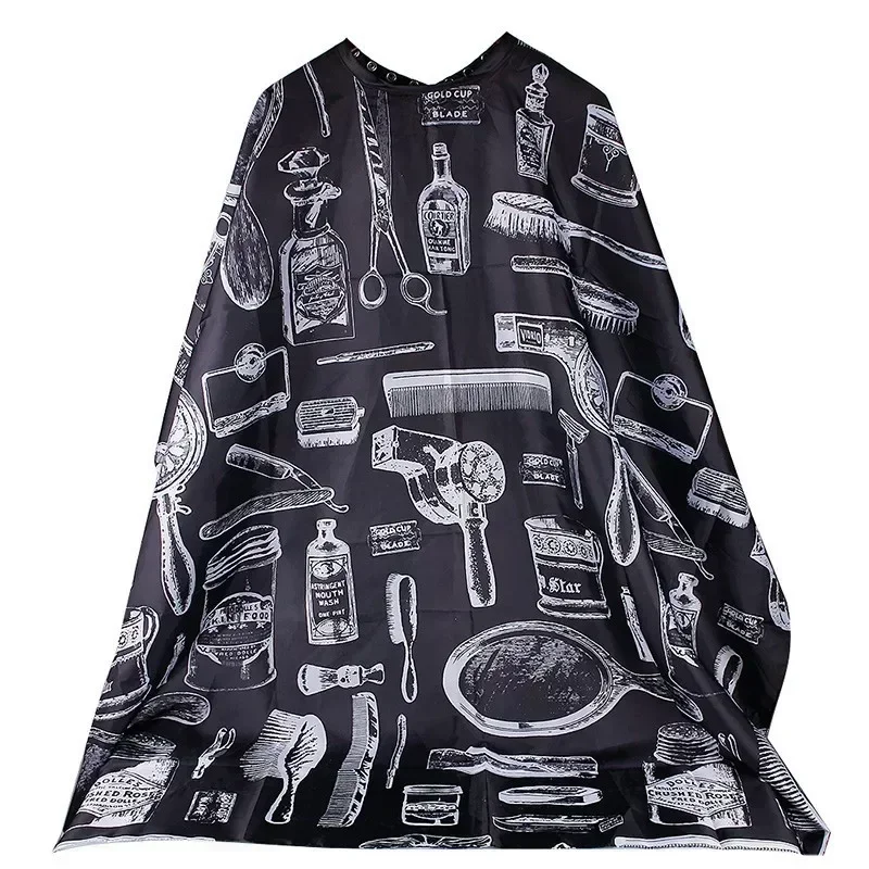 Afbeelding van Bestverkopende 2022 producten Patroon Knippen Haar Waterdichte Doek Salon Kapper Cape Kappers Kapper Schort Kapsel capes