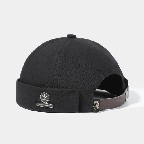 Zdjęcie Moda Bawełniany kapelusz bez ronda Mężczyźni Kobiety Retro Skullcap Melon Docker Cap Street Hip Hop Bez wizjera Letnia czapka outdoor Gorras