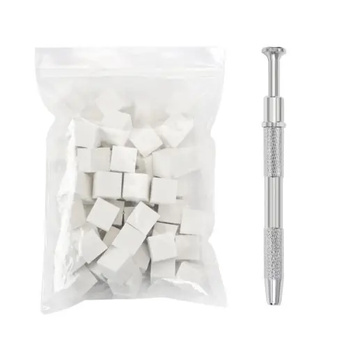 Image de Kit Nail Art 50 Pièces - Éponges, Pince & Brosse