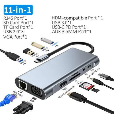 Image de Hub USB-C 11-en-1 Ultra-Compact