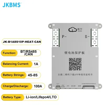 Image de BMS Actif 1A pour Batterie LiFePO4/Li-ion - 4S à 8S, 12V/24V