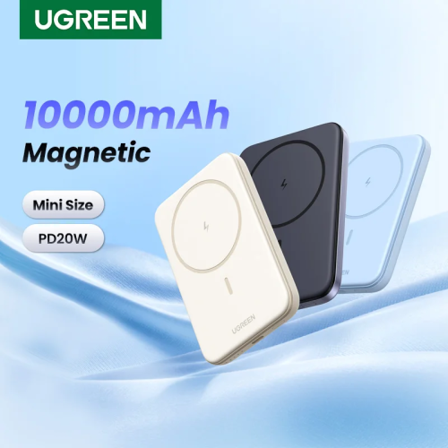 Afbeelding van UGREEN PD20W Magneet Powerbank 10000mAh Draagbare Draadloze Sneloplader met MagSafe voor iPhone 17, 15 Pro Max en 16 Pro