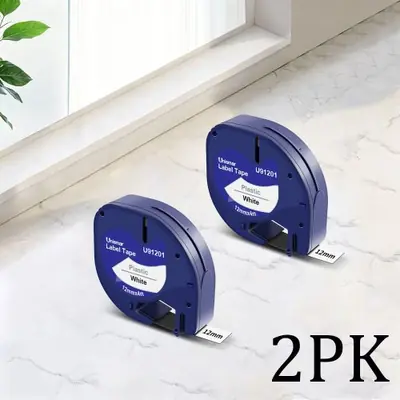 Image de Ruban d'étiquettes 12mm compatible Dymo LetraTag