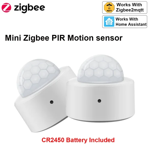 Zdjęcie Zigbee Mini Czujnik Ruchu 2 w 1 z Funkcją Pomiaru Jasności i Alarmem Antywłamaniowym – Pasywny Podczerwień, Kompatybilny z Inteligentnym Domem