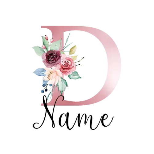 Lettera D con nome