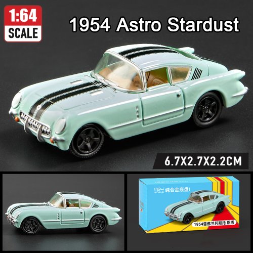 Imagen de Escala 1:64 JDM Corvette GT500 Firebird Daytona Stardust, modelos fundidos a presión de aleación, se...