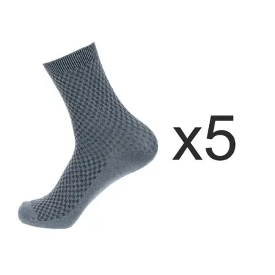 Image de Chaussettes Homme Bambou Noir - Lot de 5 Paires