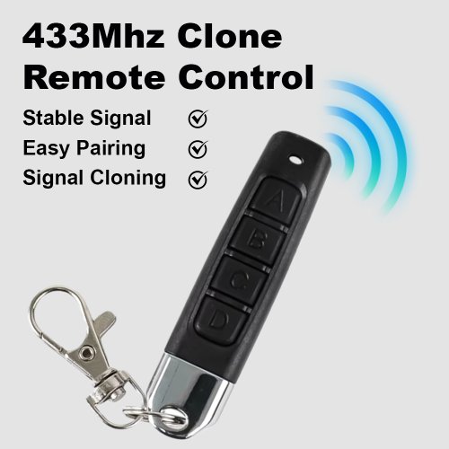 Imagen de Duplicador de Control Remoto RF 433 MHz - Clonación de Llaves para Puertas de Garaje y Sistemas de Seguridad Doméstica