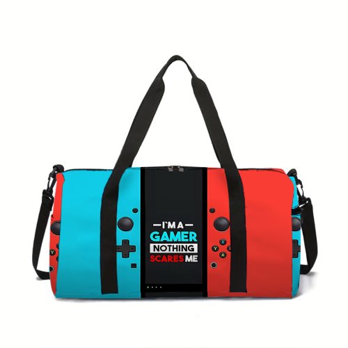 Imagen de Bolsa de Viaje Grande para Consola de Juegos con Compartimentos Organizadores, Bolso de Mano Multifuncional Impermeable para Niños y Niñas, Ideal para Gimnasio y Actividades Deportivas