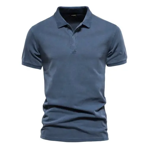 Image de Polo Homme Coton Uni - Style Décontracté & Mode Streetwear