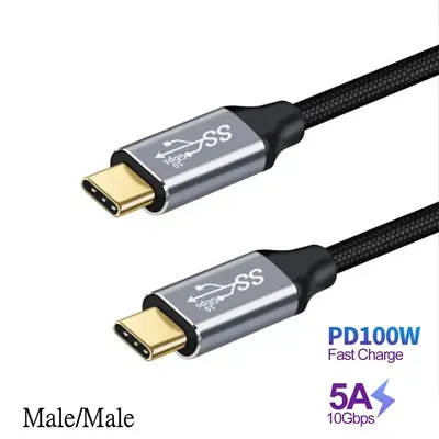 Image de Câble USB-C Rapide 10Gbps - Charge & Transfert Ultra-Rapide