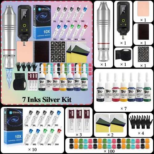 7 encres argent kit