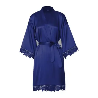 Image de Robe de Mariée & Demoiselle d'Honneur en Dentelle - Kimono Satin Champagne