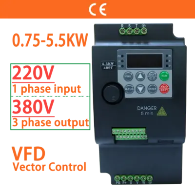 Image de Convertisseur de Fréquence 220V à 380V - Contrôle Précis du Moteur