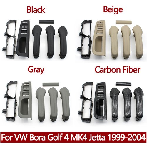 Immagine di LHD Auto Interni Anteriore Posteriore Sinistra Destra Porta Tirare Maniglia Porta Bracciolo di Ricambio Per VW Bora Golf 4 MK4 Jetta 1999-2004