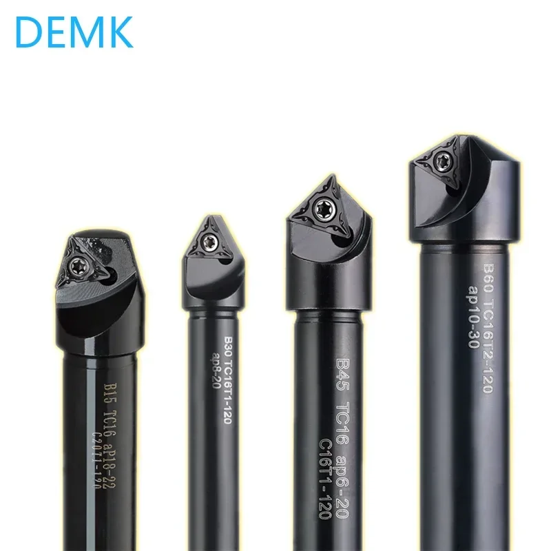 Afbeelding van Afkanten Cutter Countersink Bar Indexeerbare Afschuining Frees Gereedschaphouder 30 45 60 Graden Tc Ap C20-20 C16-16 Spot Boren