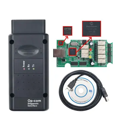 Image de Scanner OBD2 OP-COM V1.70/1.95 - Diagnostic Voiture CAN Bus