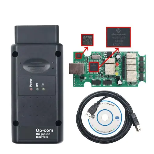 Image de Scanner OBD2 OP-COM V1.70/1.95 - Diagnostic Voiture CAN Bus