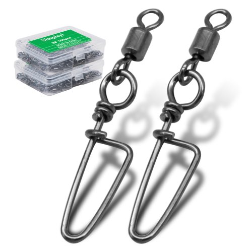 Afbeelding van Vissersconnector Set met Rolswivels en Verslaafd Snap – 50 of 100 Stuks in Doos voor Professionele Vissers en Hobbyisten