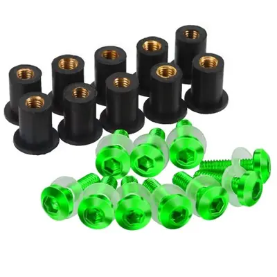 Image de Boulons Pare-Brise Moto 5mm - Kit 10 Pièces pour Suzuki GSXR