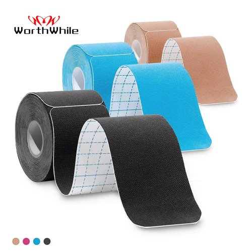 Zdjęcie Kinesio Tape 5 cm x 5 m – Taśma Kinezjologiczna do Regeneracji Mięśni, Ulga w Bólu i Ochrona Podczas Treningu Sportowego