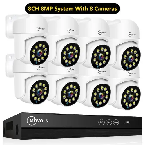 8CH 8MP With 8 Cam