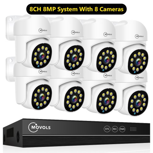 8CH 8MP con 8 cam