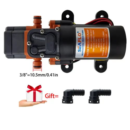 Image de Pompe à eau 12V Auto-amorçante - Haute Pression pour Bateau & Irrigation