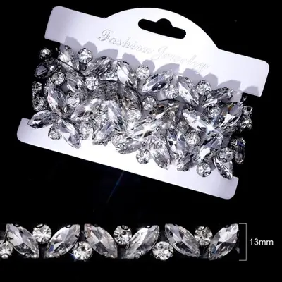 Image de Ruban Strass Cristal 1 Yard - Décoration DIY Élégante
