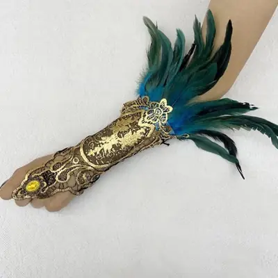 Image de Gants Longs Gothiques Dentelle - Accessoire Sexy & Élégant