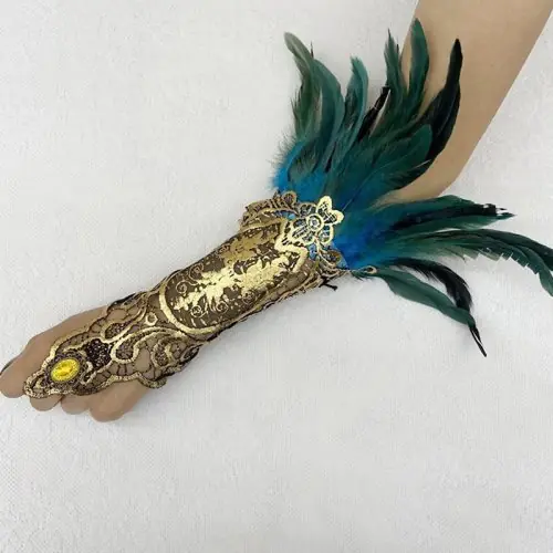 Image de Gants Longs Gothiques Dentelle - Accessoire Sexy & Élégant