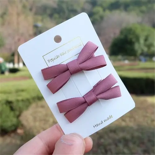 Image de Barrettes Kawaii pour Filles - Ensemble de 2 Pinces à Cheveux Colorées