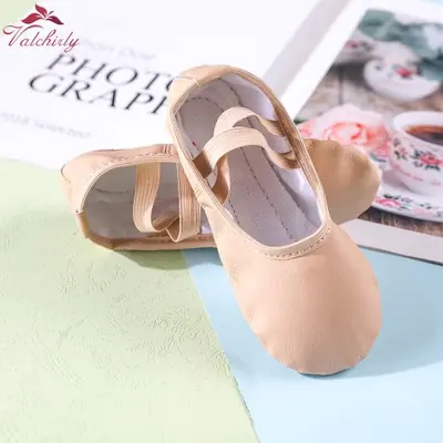 Image de Chaussures de Danse Enfant - Ballerines à Pointe en Cuir PU