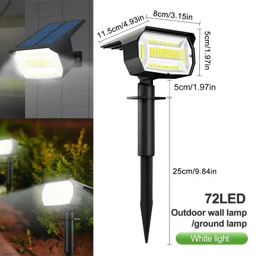 72LED blanc clair