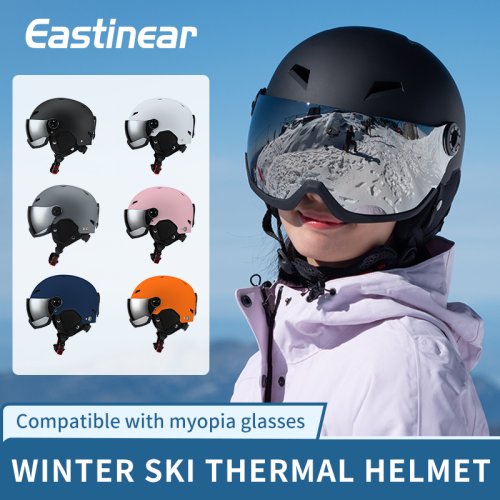 Image of Eastinear's New Lightweight All-in-One Ski Goggles and Helmet for Men, Women, and Kids – Premium Outdoor Skiing and Snowboarding Gear