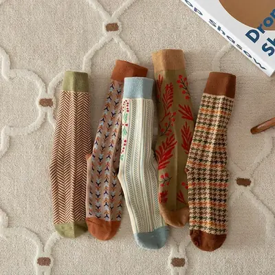 Image de Chaussettes Harajuku Vintage pour Femmes