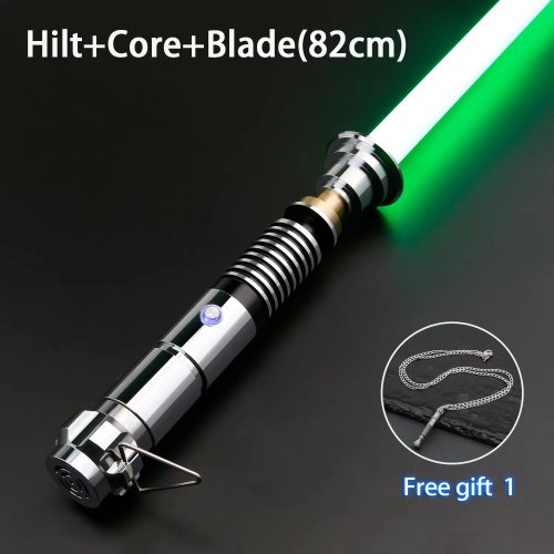 Immagine di TXQSABER Luke EP6 Skywalker RGB NeoPixel Spada laser da duello pesante Altalena liscia Manico in metallo Scheda SD Spada laser Giocattoli Cosplay =
