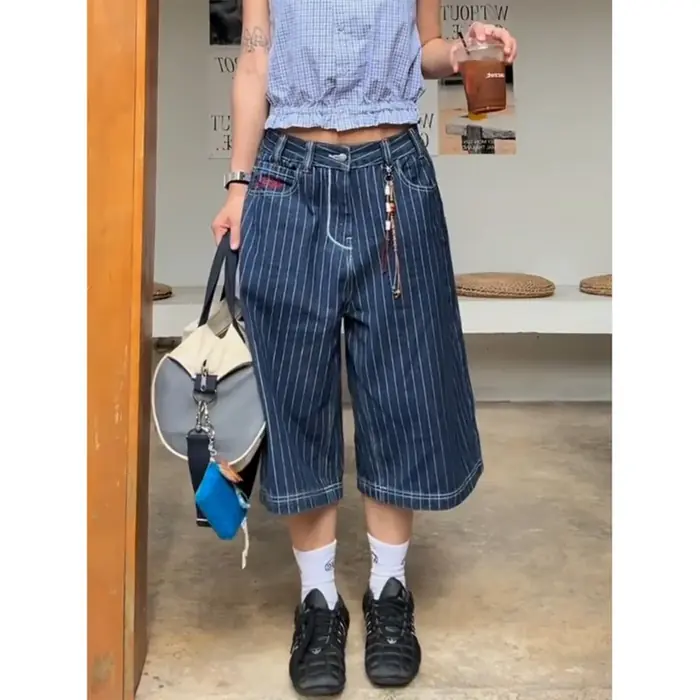 Image de Jeans Baggy Harajuku Y2K Bleu Clair