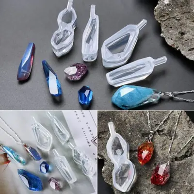 Image de Moules Silicone pour Bijoux - 4 Pièces