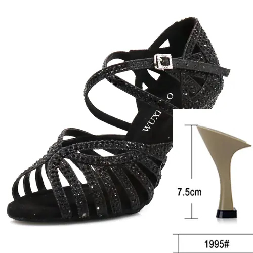 Black heel 7.5cm