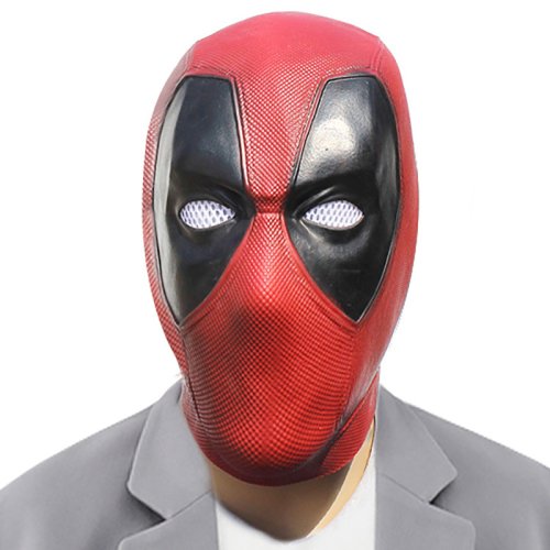 Immagine di Maschera da Deadpool in Tessuto Morbido per Cosplay – Costume di Halloween e Feste per Adulti, Ideale per Natale e Eventi Tematici, Taglia Unica