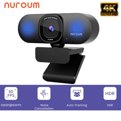 Imagen de Nuroum V11 alta calidad 1080p 60fps Full Hd Plug And Play ordenador cámara Web Usb Mini cámara web 2K para Pc portátil con micrófono