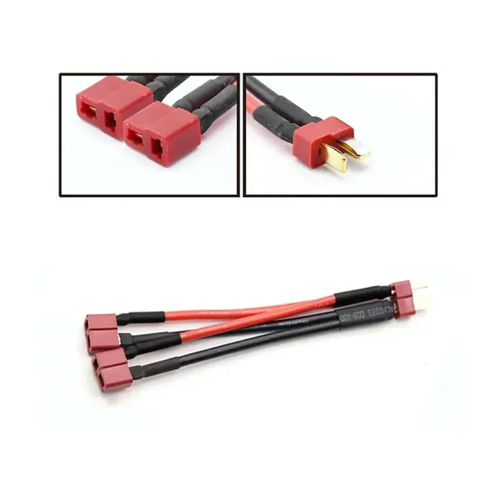 Image de Connecteur Batterie Parallèle Y pour RC - Câble Silicone Double Extension
