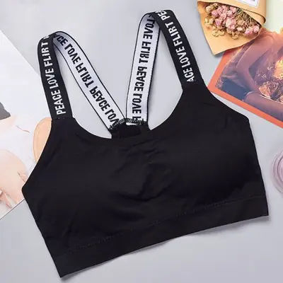 Image de Soutien-gorge sans armature avec sangle dorsale coeur - Confort & Style