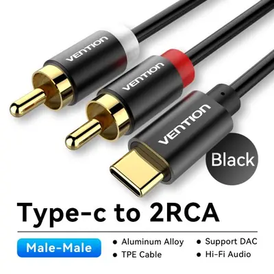 Image de Câble Audio USB-C vers RCA - 1m/2m/3m