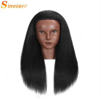 Image de Tête de Mannequin Africaine à Cheveux Réels - Formation Coiffure & Tressage