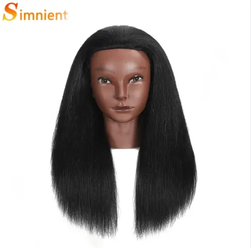 Image de Tête de Mannequin Africaine à Cheveux Réels - Formation Coiffure & Tressage